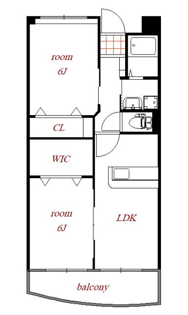 ヴィラ・エトワール(2LDK/3階)の間取り写真