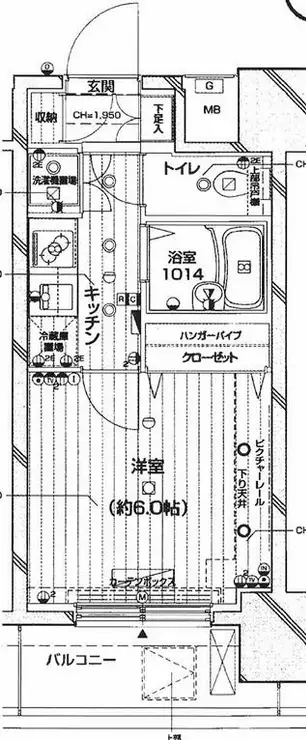パレステュディオ五反田駅前 2階階 間取り
