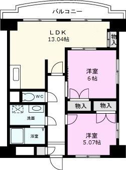 アルトピアーノ(2LDK/5階)の間取り写真