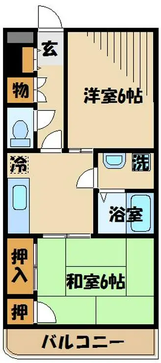 インテリジェント日野 3階階 間取り