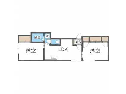 サンウエスト(2LDK/3階)の間取り写真
