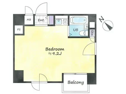 南青山131ビル(ワンルーム/4階)の間取り写真