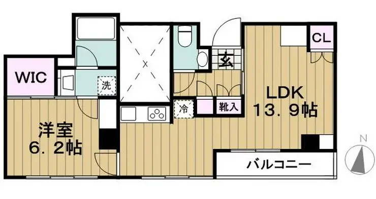 パークアクシス自由が丘テラス 5階階 間取り