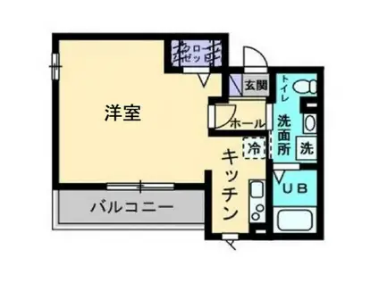 ライト・イヨウ(ワンルーム/3階)の間取り写真