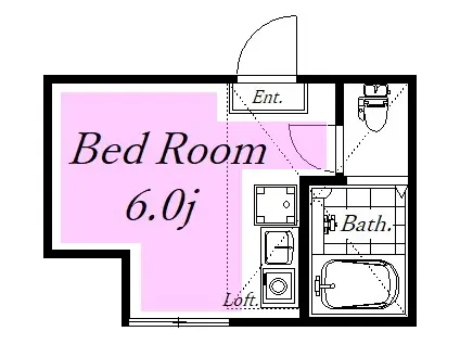 横濱マリーナ・ベイ 3(ワンルーム/2階)の間取り写真