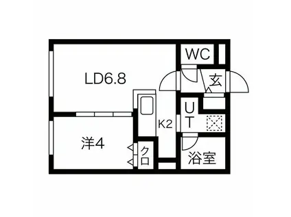 PRECIOUS NAKANOSHIMA(1LDK/4階)の間取り写真