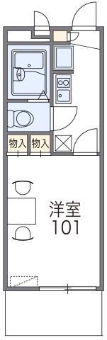 レオパレスアルモニI(1K/2階)の間取り写真