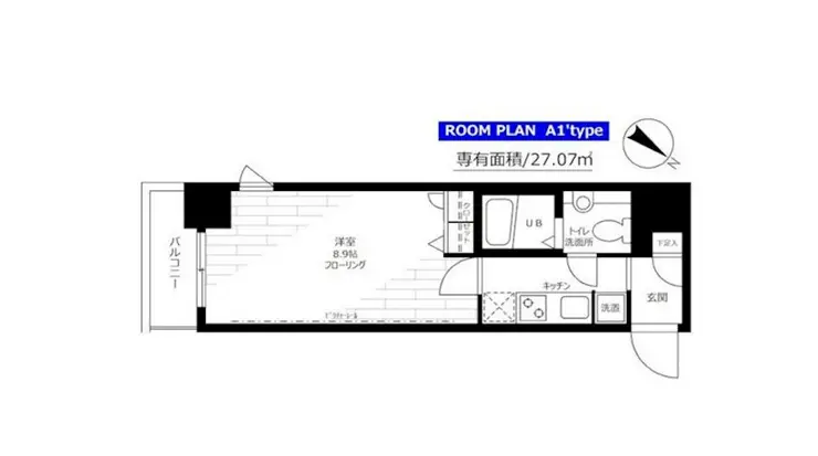 ステージグランデ日本橋 5階階 間取り