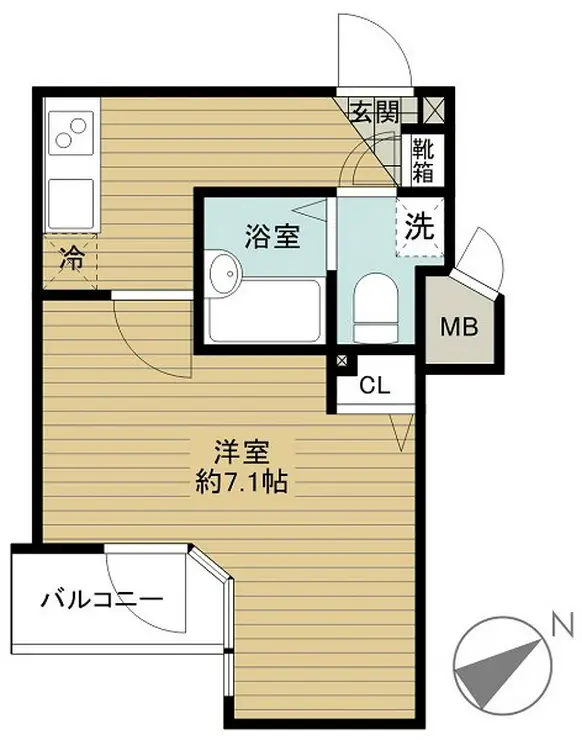 ガラ・シティ五反田 9階階 間取り