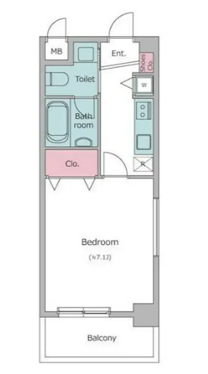 レジディア新川 3階階 間取り
