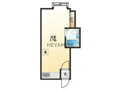 天本アパート(ワンルーム/2階)の間取り写真