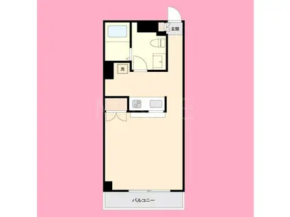 共栄町田ビル(1K/2階)の間取り写真