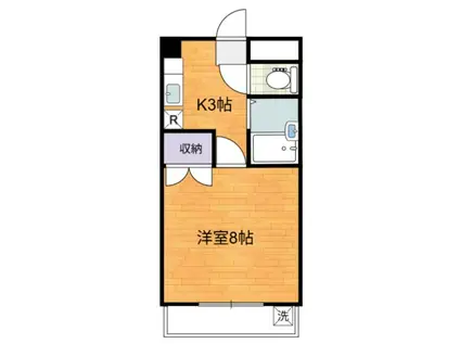 クレドール(1K/2階)の間取り写真