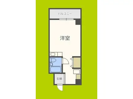 ベルメゾン朝潮橋(ワンルーム/4階)の間取り写真