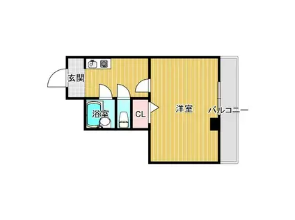 林泉第7ビル(1K/4階)の間取り写真