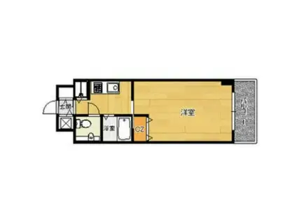 メゾン・ド・ヴィレ北23条(1K/4階)の間取り写真