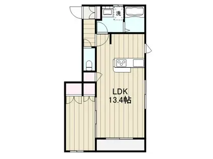 エーデルワイス西橋本(1LDK/2階)の間取り写真