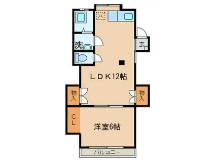 エルパセオ(1LDK/1階)の間取り写真