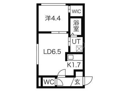 クレール(1LDK/3階)の間取り写真