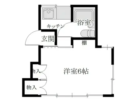 エムアンドエムヨロズチョウ(1K/2階)の間取り写真
