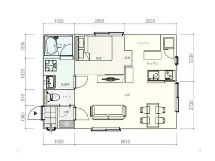 カーサ・ピットーレ上星川(1LDK/2階)の間取り写真