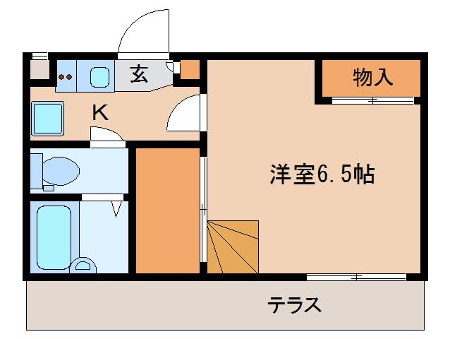 レオパレス エザーンス(1K/2階)の間取り写真