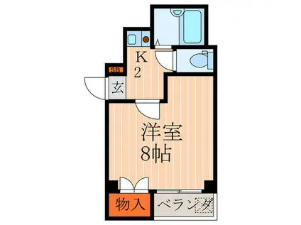 N・エステートモア三条(1K/2階)の間取り写真