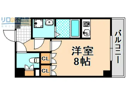 サカトII(1K/6階)の間取り写真