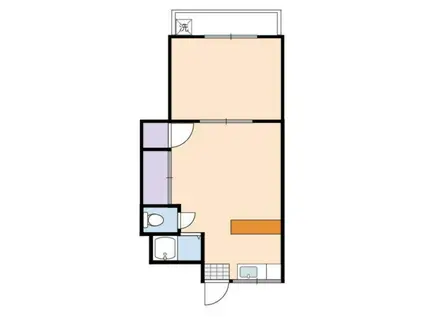 クレセントビレッジ(1LDK/1階)の間取り写真