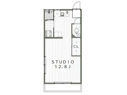 フィオーレ横浜ノース(ワンルーム/1階)の間取り写真