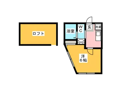 ANON TERRACE 向ヶ丘遊園(1K/1階)の間取り写真