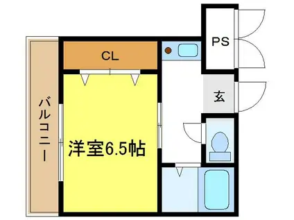 アビタシオン23(1K/3階)の間取り写真