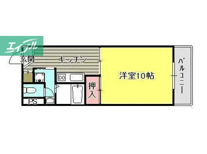 平井マンション奥田(1DK/3階)の間取り写真
