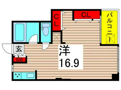 ワコー第9梅田マンション(ワンルーム/7階)の間取り写真