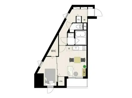 WHARF駒込 WHARF駒込(1LDK/12階)の間取り写真