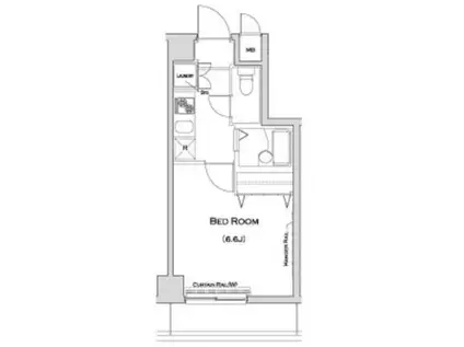 ル・リオン森下 エル ヴィエントアース(1K/7階)の間取り写真