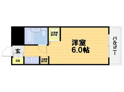 ドミトリーインテリジェンス(1K/3階)の間取り写真