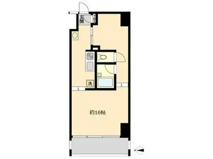 S-FORT六番町(ワンルーム/2階)の間取り写真