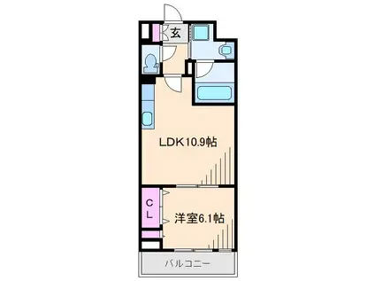 グランステージ綱島(1LDK/2階)の間取り写真