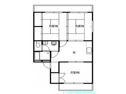 TRステージ(3DK/3階)の間取り写真