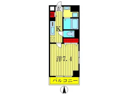 TNGビル(1K/5階)の間取り写真