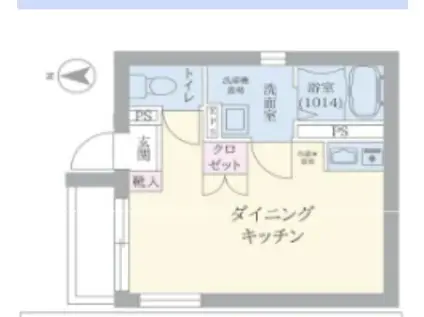 クリスタル蓮根(ワンルーム/3階)の間取り写真