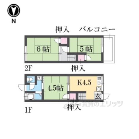 三条三和ハイツ(3K/1階)の間取り写真