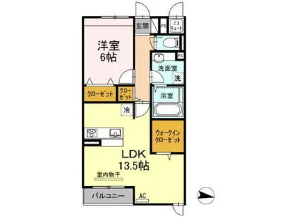 シェルーカルム(1LDK/3階)の間取り写真