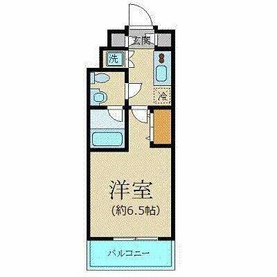 プレール・ドゥーク西新宿2(1K/2階)の間取り写真