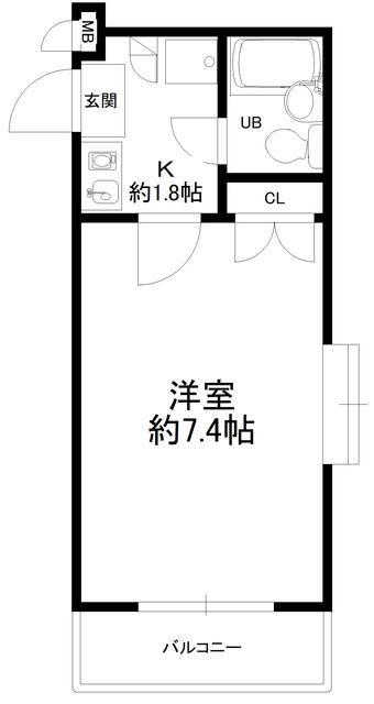 日興パレス目白(1K/1階)の間取り写真