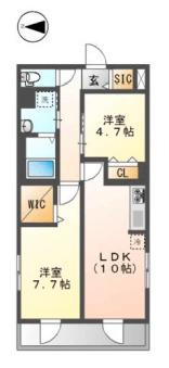三好3丁目マンション工事(2LDK/1階)の間取り写真