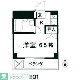 カーサ・ディ・M(ワンルーム/2階)の間取り写真