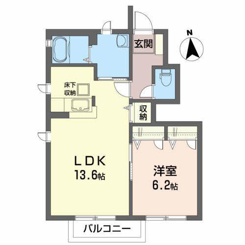 サニーサイドテラス将監(1LDK/1階)の間取り写真