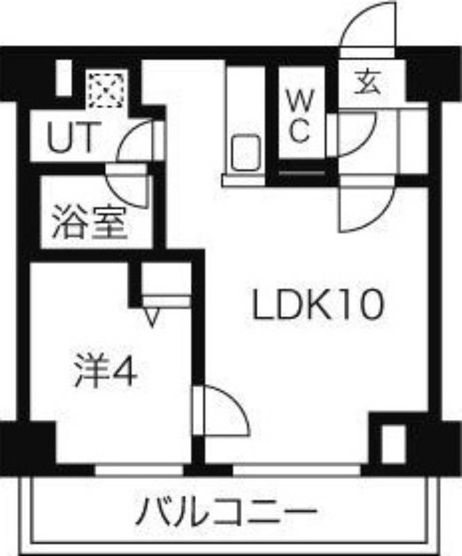 イリオスエフタ(1LDK/3階)の間取り写真